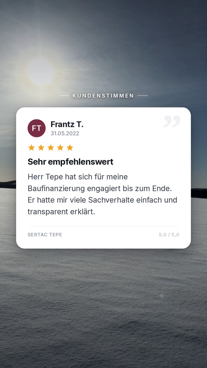 Bewertung von Frantz T. · 5 von 5 Sternen · Sehr empfehlenswert (Mai 2022)
