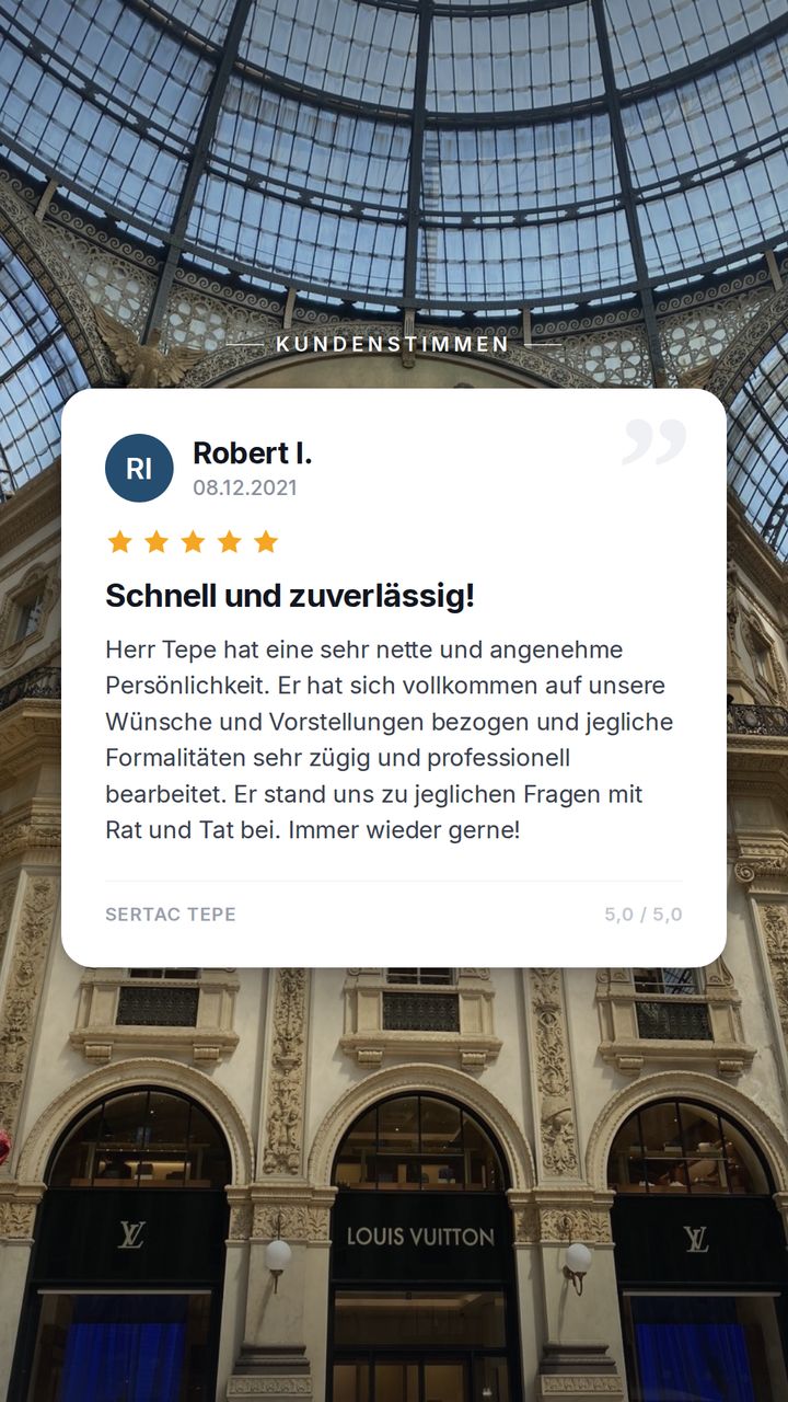 Bewertung von Robert I. · 5 von 5 Sternen · Schnell und zuverlässig (Dezember 2021)